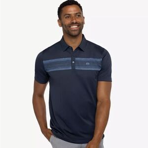 Travis Mathew Rays Blue Nights Navy Blue Sz Small Polo Shirt
